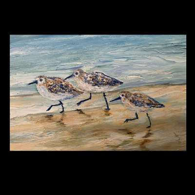 Three Sandpipers